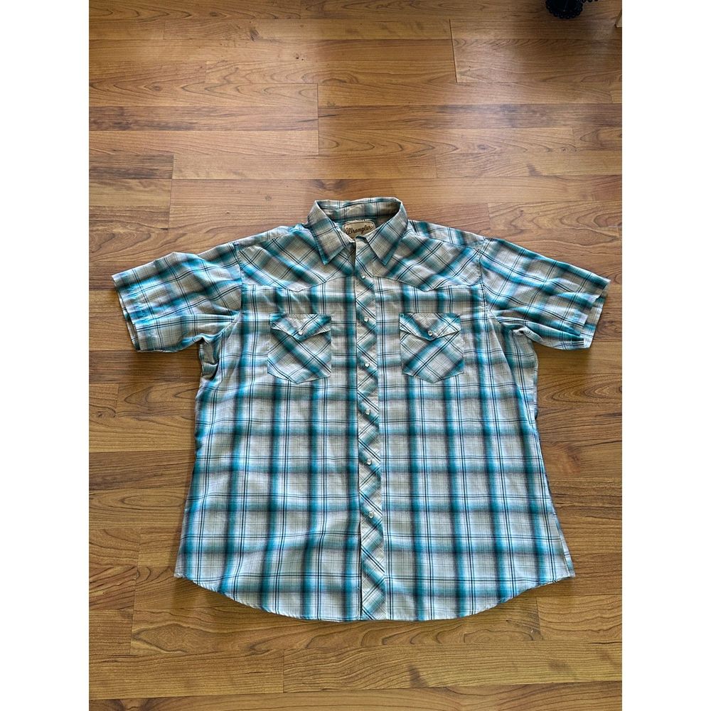 Wrangler western fashion Pearl snaps snapshirt Size XL